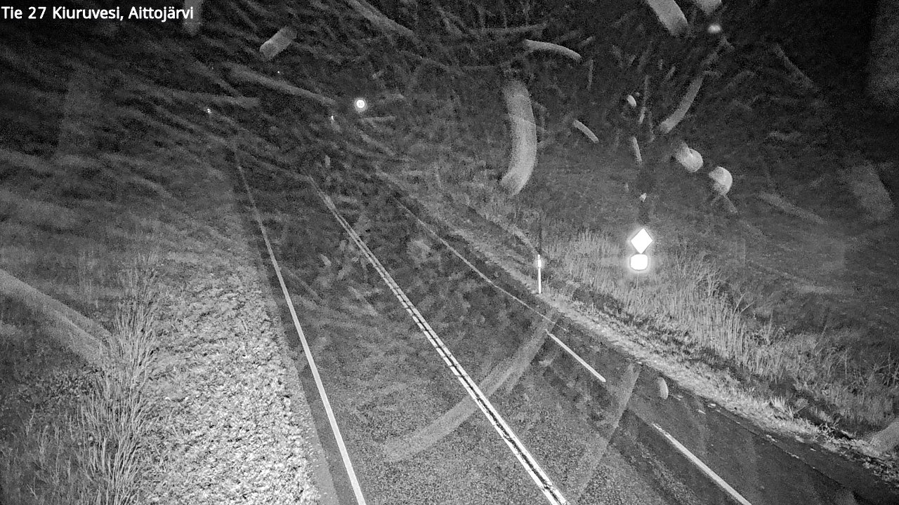 Weather Camera Image Road 27 Kiuruvesi, Aittojärvi, Kiuruvesi, Pohjois-Savo