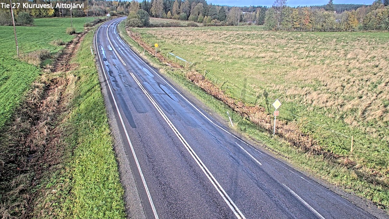 Weather Camera Image Road 27 Kiuruvesi, Aittojärvi, Kiuruvesi, Pohjois-Savo