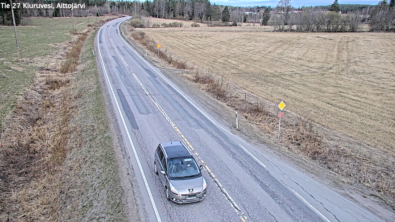 Weather Camera Image Road 27 Kiuruvesi, Aittojärvi, Kiuruvesi, Pohjois-Savo