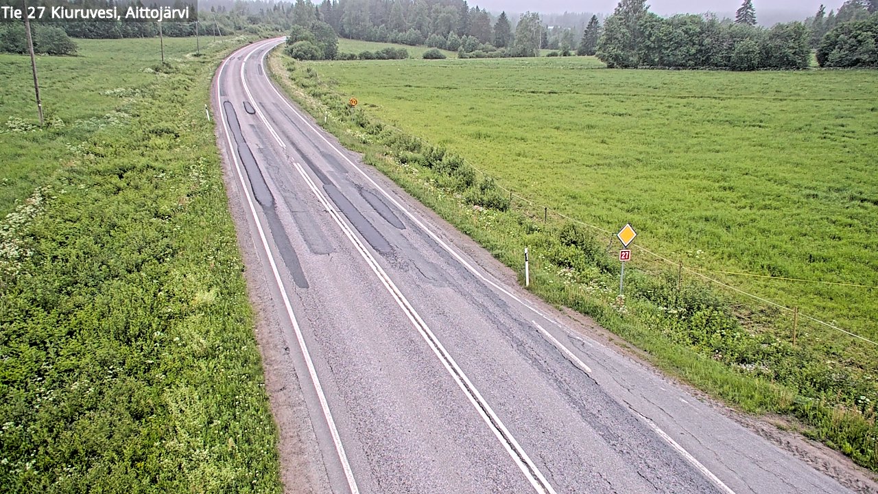 Kelikamerat Kuva Tie 27 Kiuruvesi, Aittojärvi, Kiuruvesi, Pohjois-Savo