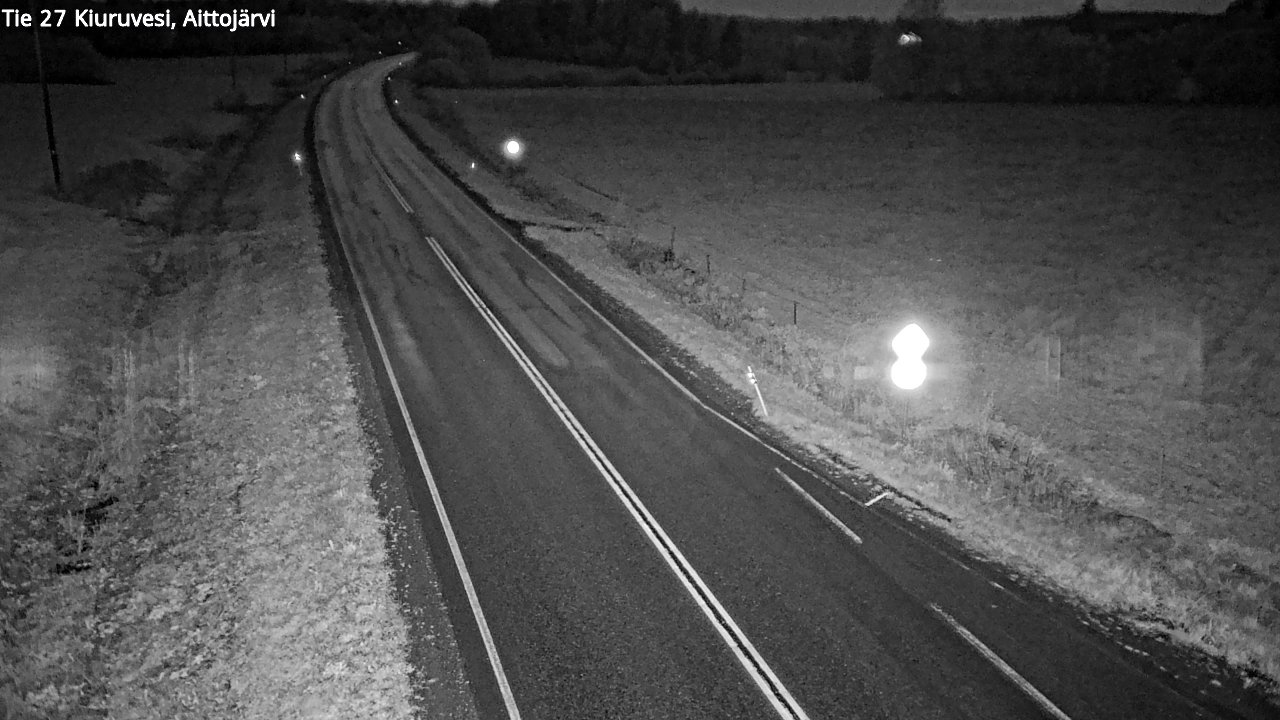Weather Camera Image Road 27 Kiuruvesi, Aittojärvi, Kiuruvesi, Pohjois-Savo