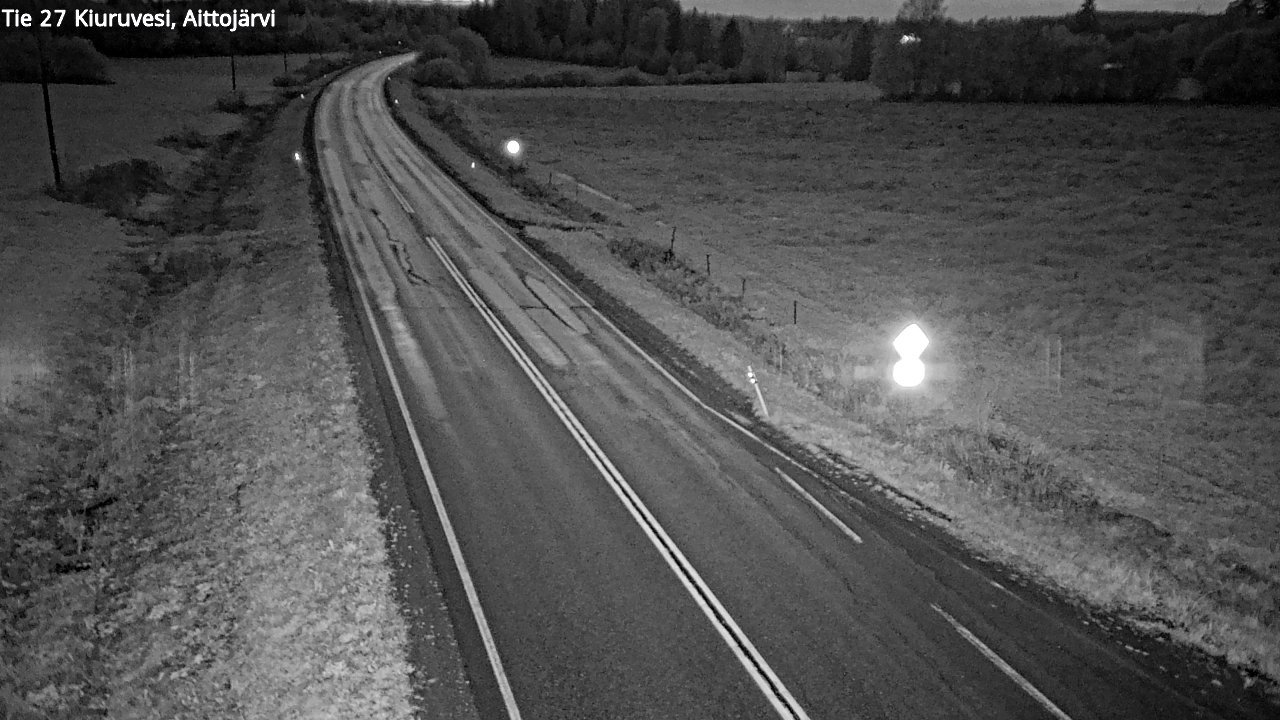 Weather Camera Image Road 27 Kiuruvesi, Aittojärvi, Kiuruvesi, Pohjois-Savo
