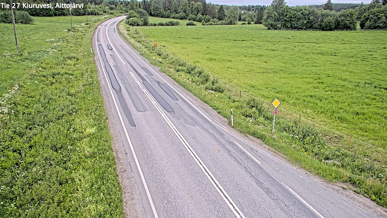 Kelikamerat Kuva Tie 27 Kiuruvesi, Aittojärvi, Kiuruvesi, Pohjois-Savo