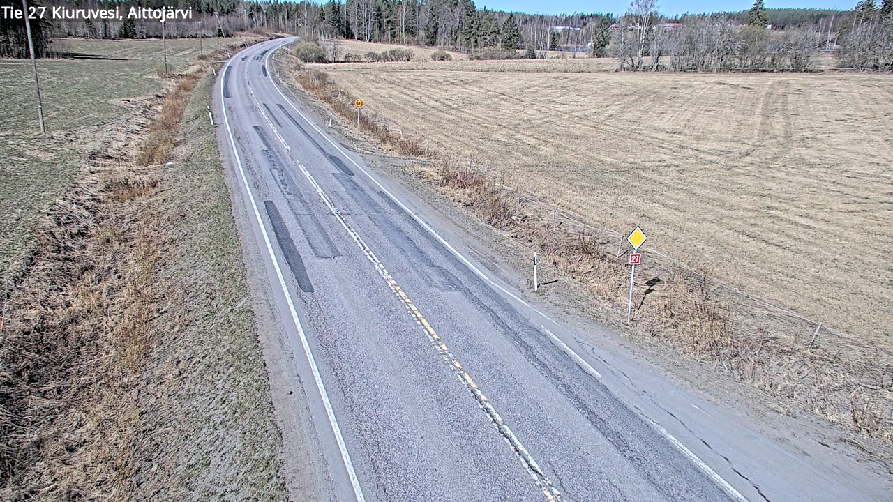 Kelikamerat Kuva Tie 27 Kiuruvesi, Aittojärvi, Kiuruvesi, Pohjois-Savo