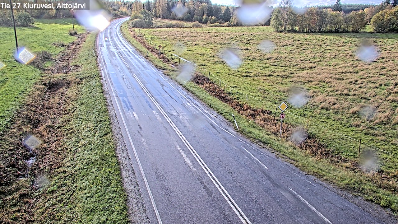 Weather Camera Image Road 27 Kiuruvesi, Aittojärvi, Kiuruvesi, Pohjois-Savo