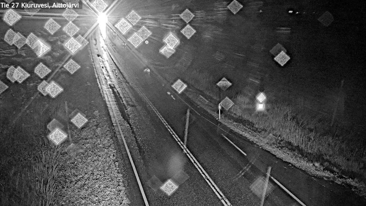 Weather Camera Image Väg 27 Kiuruvesi, Aittojärvi, Kiuruvesi, Pohjois-Savo