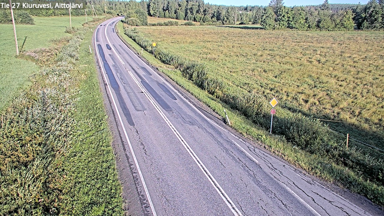 Kelikamerat Kuva Tie 27 Kiuruvesi, Aittojärvi, Kiuruvesi, Pohjois-Savo