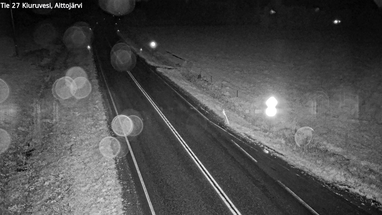 Weather Camera Image Road 27 Kiuruvesi, Aittojärvi, Kiuruvesi, Pohjois-Savo