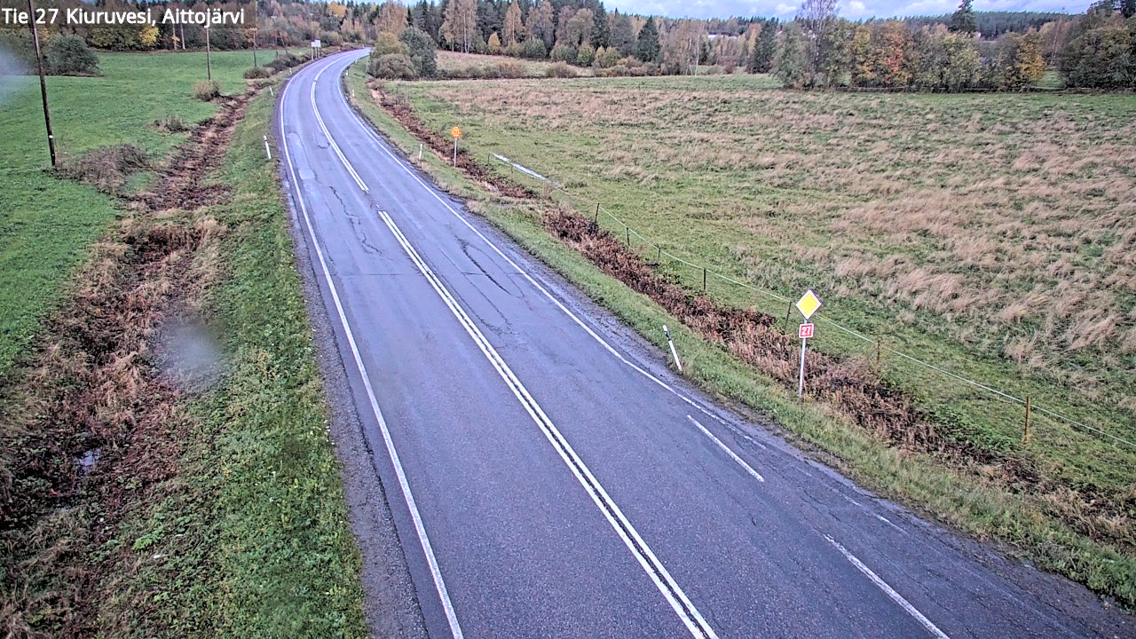 Weather Camera Image Road 27 Kiuruvesi, Aittojärvi, Kiuruvesi, Pohjois-Savo