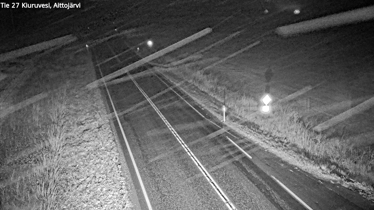 Weather Camera Image Road 27 Kiuruvesi, Aittojärvi, Kiuruvesi, Pohjois-Savo