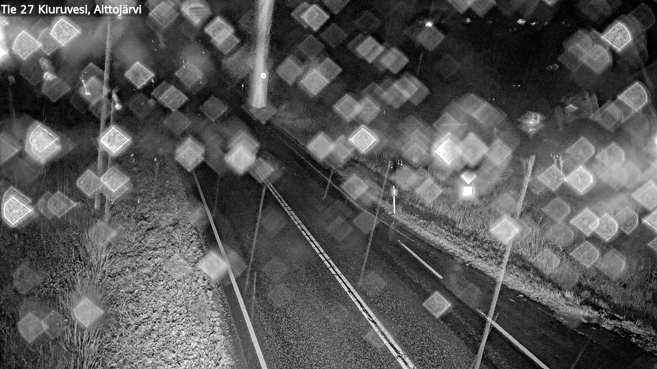 Weather Camera Image Väg 27 Kiuruvesi, Aittojärvi, Kiuruvesi, Pohjois-Savo