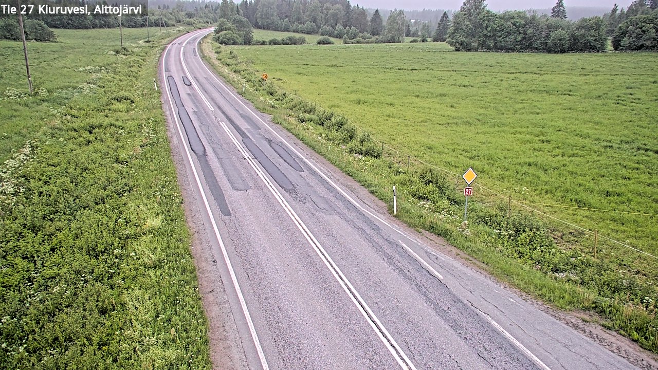 Kelikamerat Kuva Tie 27 Kiuruvesi, Aittojärvi, Kiuruvesi, Pohjois-Savo