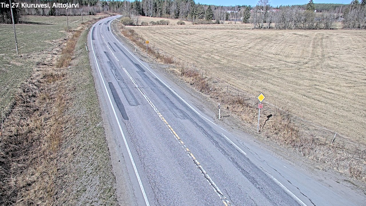 Kelikamerat Kuva Tie 27 Kiuruvesi, Aittojärvi, Kiuruvesi, Pohjois-Savo