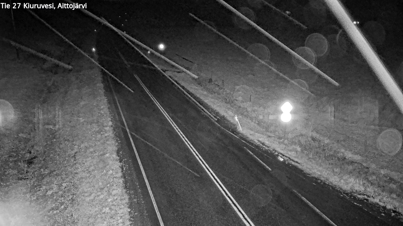 Weather Camera Image Road 27 Kiuruvesi, Aittojärvi, Kiuruvesi, Pohjois-Savo