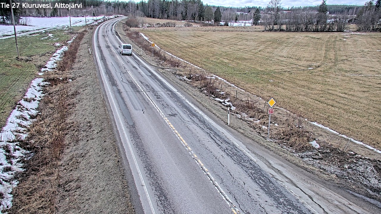Weather Camera Image Road 27 Kiuruvesi, Aittojärvi, Kiuruvesi, Pohjois-Savo