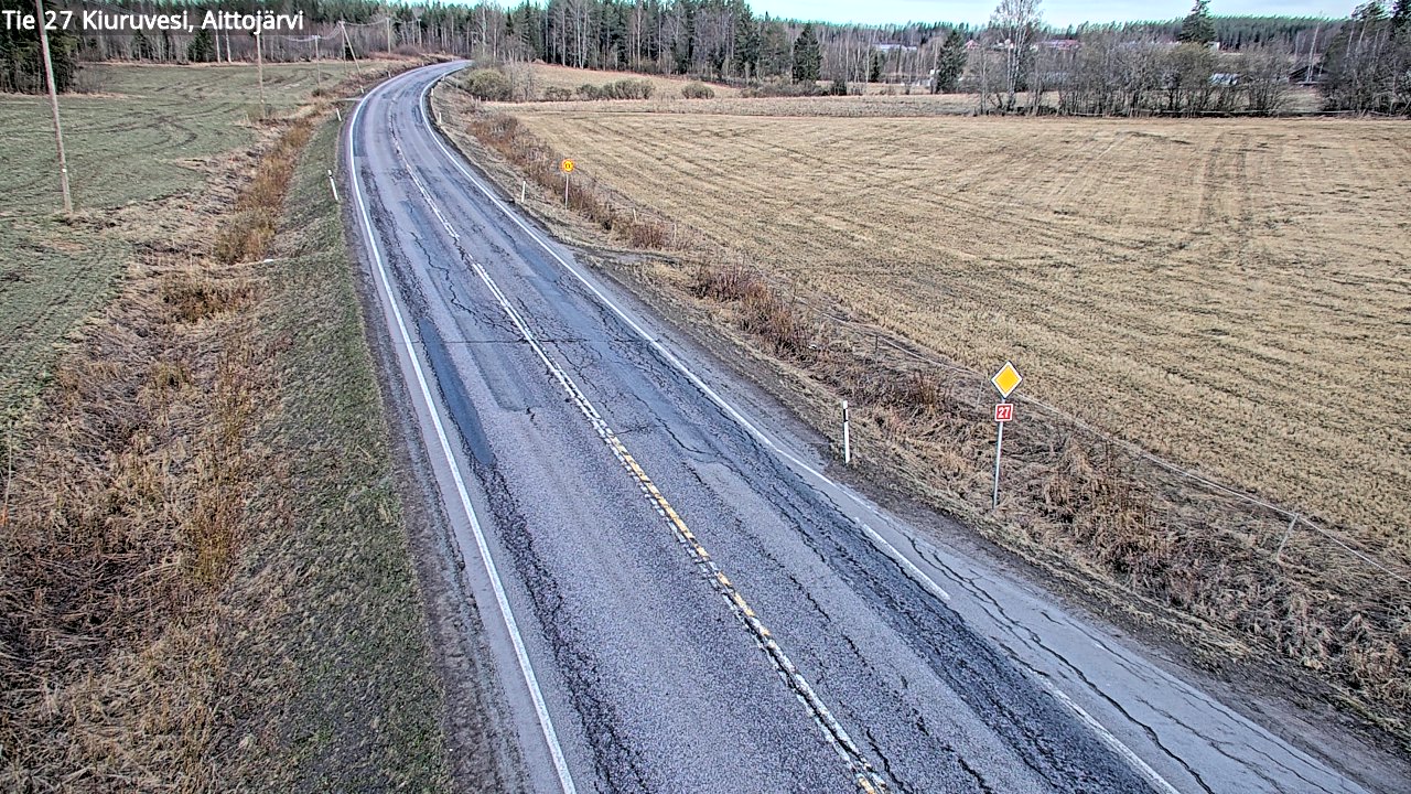 Kelikamerat Kuva Tie 27 Kiuruvesi, Aittojärvi, Kiuruvesi, Pohjois-Savo