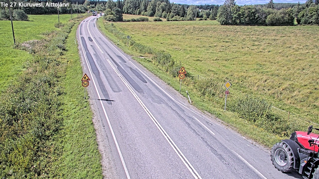 Kelikamerat Kuva Tie 27 Kiuruvesi, Aittojärvi, Kiuruvesi, Pohjois-Savo
