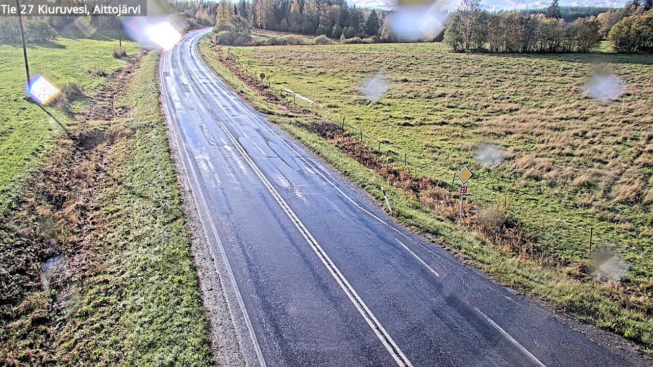 Weather Camera Image Road 27 Kiuruvesi, Aittojärvi, Kiuruvesi, Pohjois-Savo