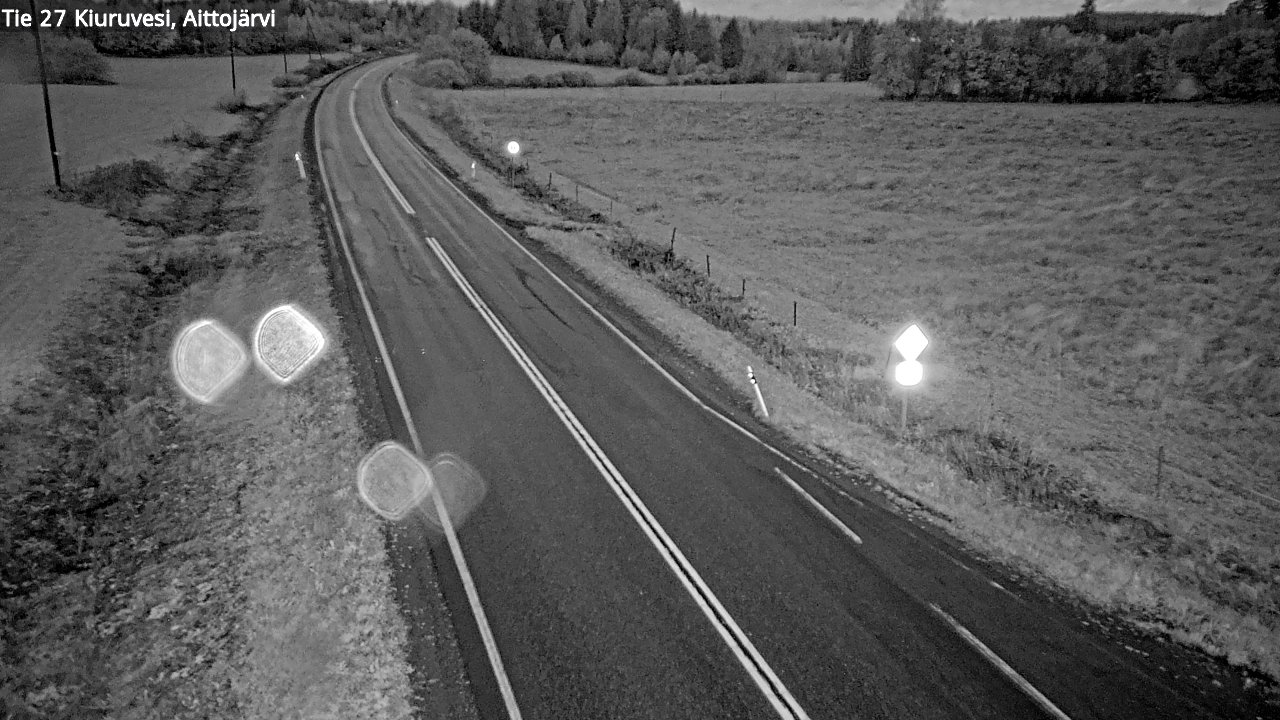 Weather Camera Image Road 27 Kiuruvesi, Aittojärvi, Kiuruvesi, Pohjois-Savo