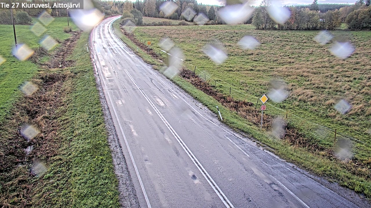 Weather Camera Image Road 27 Kiuruvesi, Aittojärvi, Kiuruvesi, Pohjois-Savo