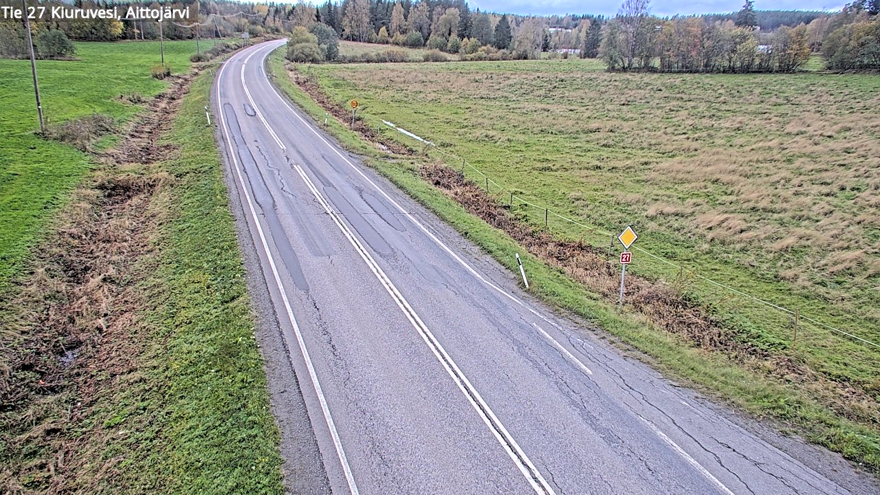 Weather Camera Image Road 27 Kiuruvesi, Aittojärvi, Kiuruvesi, Pohjois-Savo