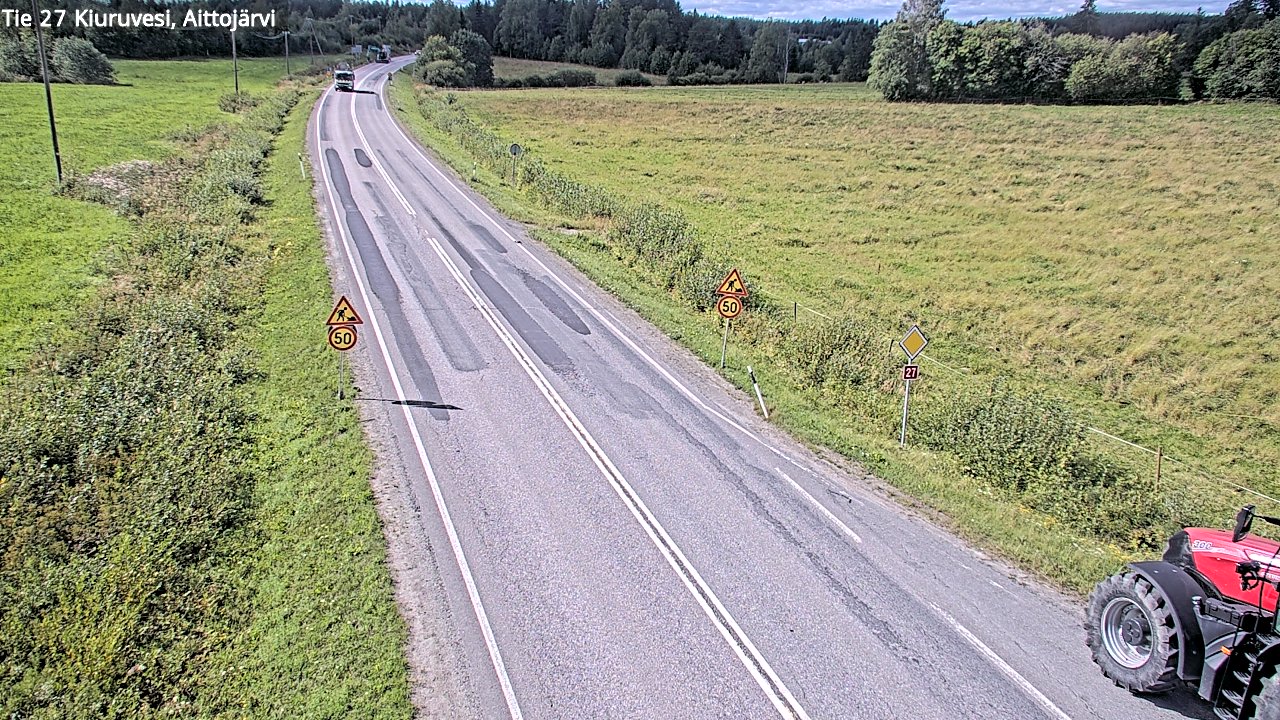 Kelikamerat Kuva Tie 27 Kiuruvesi, Aittojärvi, Kiuruvesi, Pohjois-Savo
