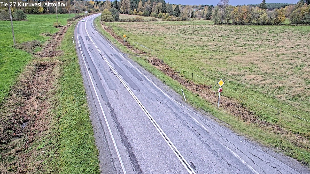 Kelikamerat Kuva Tie 27 Kiuruvesi, Aittojärvi, Kiuruvesi, Pohjois-Savo