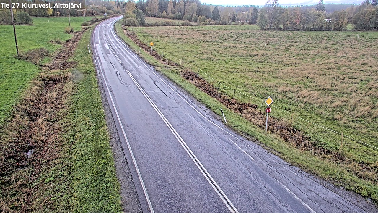 Weather Camera Image Road 27 Kiuruvesi, Aittojärvi, Kiuruvesi, Pohjois-Savo