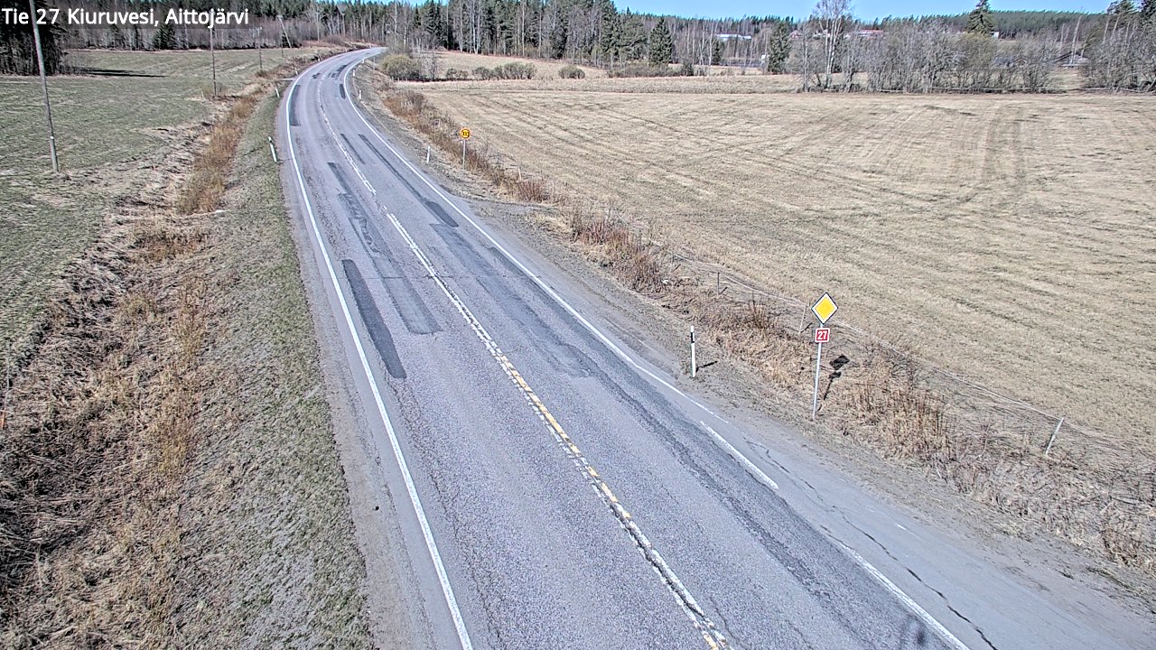 Kelikamerat Kuva Tie 27 Kiuruvesi, Aittojärvi, Kiuruvesi, Pohjois-Savo