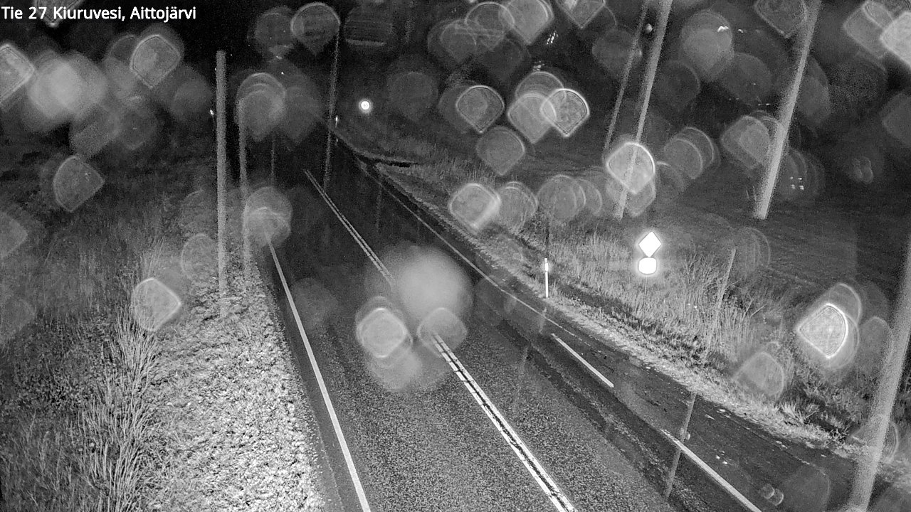 Weather Camera Image Väg 27 Kiuruvesi, Aittojärvi, Kiuruvesi, Pohjois-Savo