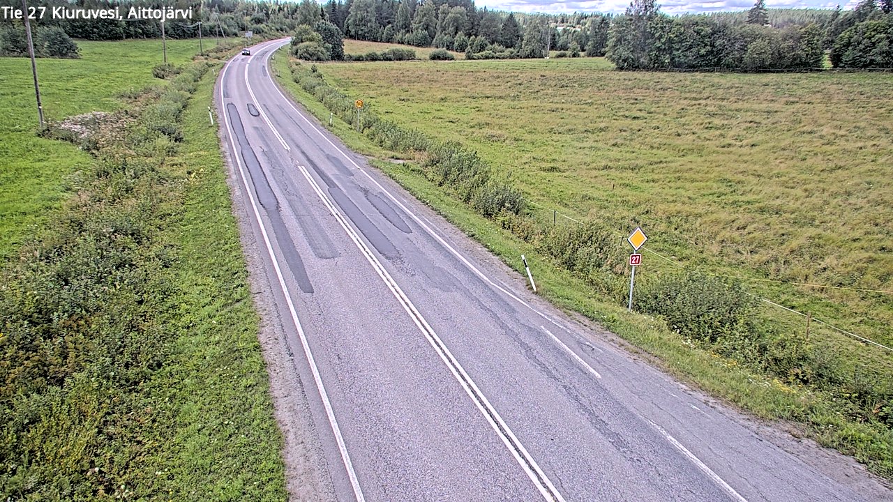 Kelikamerat Kuva Tie 27 Kiuruvesi, Aittojärvi, Kiuruvesi, Pohjois-Savo