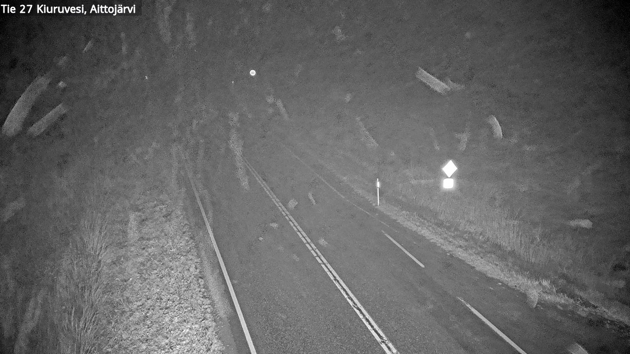 Weather Camera Image Road 27 Kiuruvesi, Aittojärvi, Kiuruvesi, Pohjois-Savo