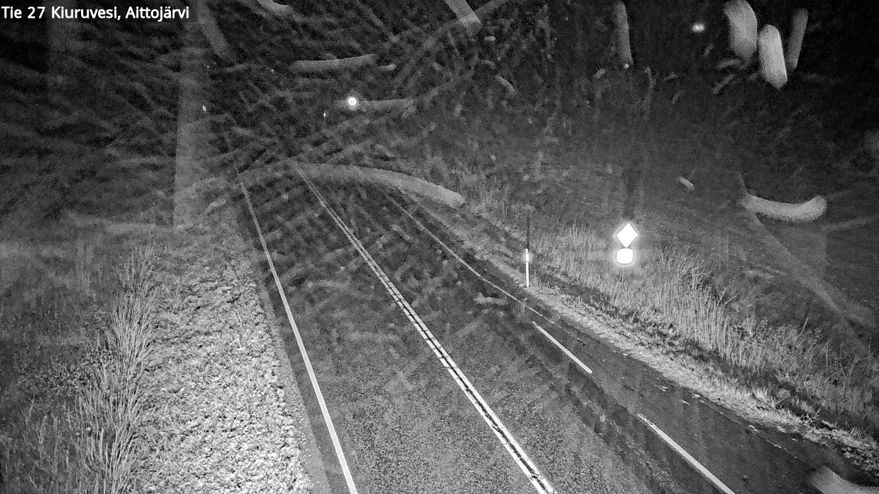 Weather Camera Image Road 27 Kiuruvesi, Aittojärvi, Kiuruvesi, Pohjois-Savo