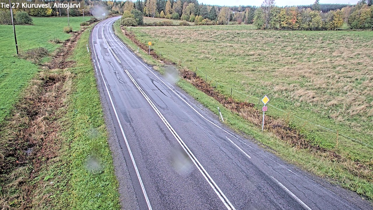 Weather Camera Image Road 27 Kiuruvesi, Aittojärvi, Kiuruvesi, Pohjois-Savo