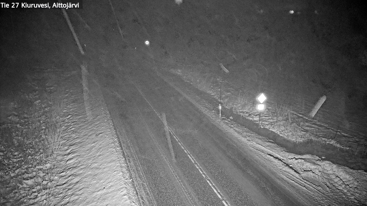 Weather Camera Image Väg 27 Kiuruvesi, Aittojärvi, Kiuruvesi, Pohjois-Savo