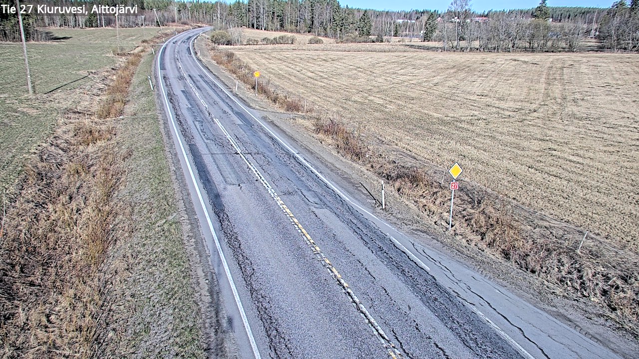 Kelikamerat Kuva Tie 27 Kiuruvesi, Aittojärvi, Kiuruvesi, Pohjois-Savo