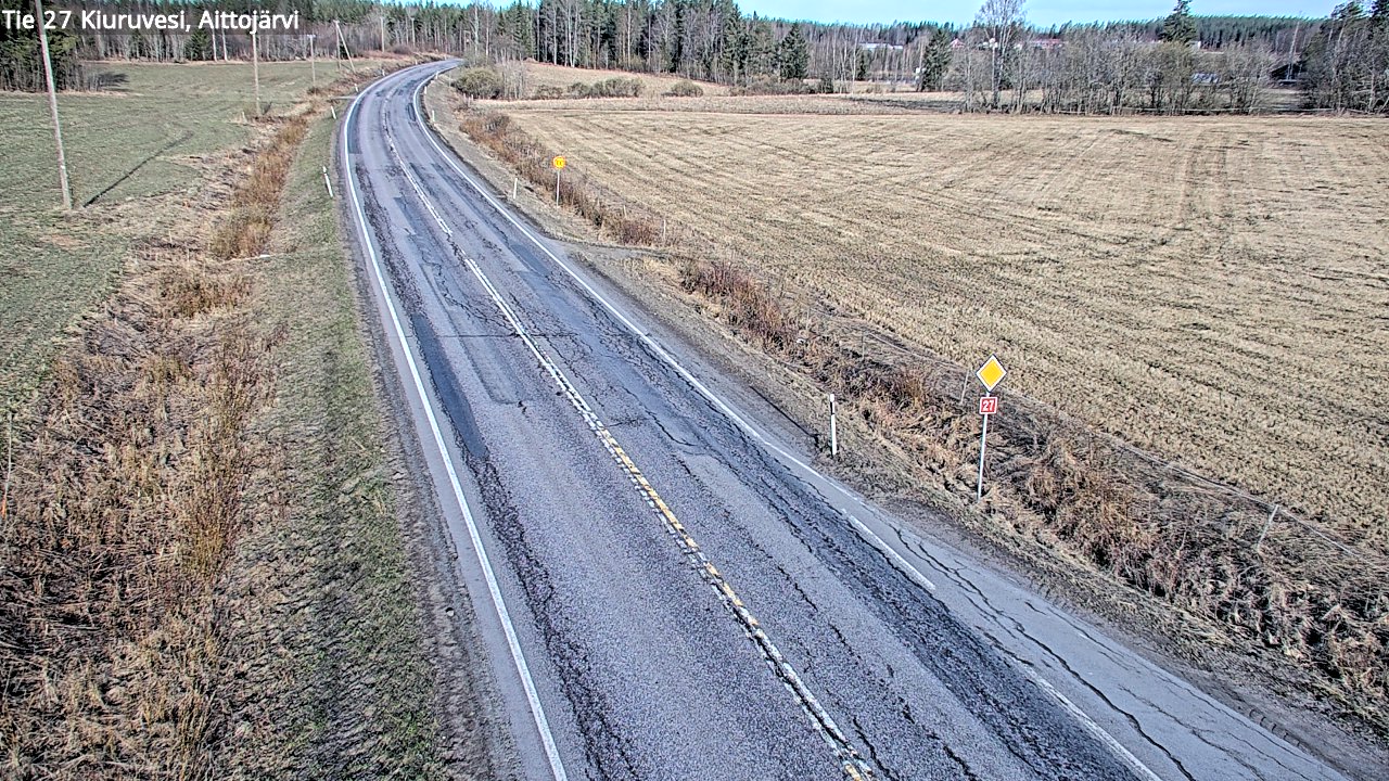 Kelikamerat Kuva Tie 27 Kiuruvesi, Aittojärvi, Kiuruvesi, Pohjois-Savo