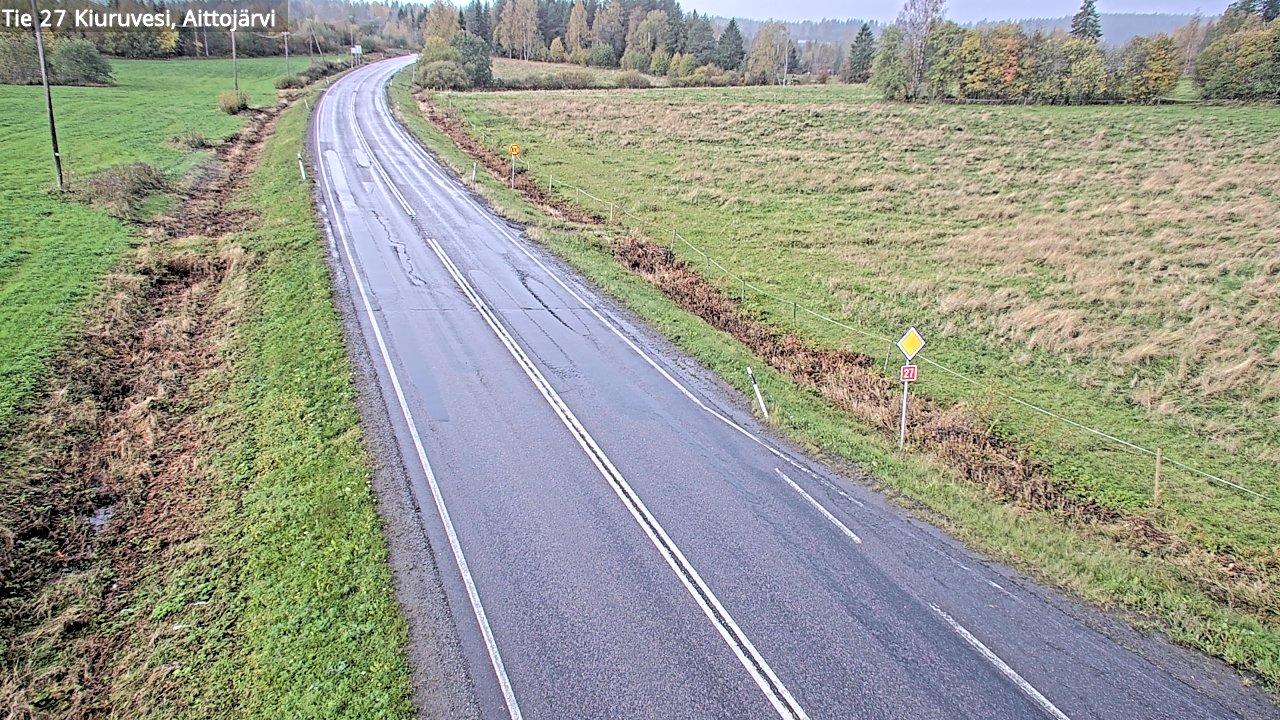 Weather Camera Image Road 27 Kiuruvesi, Aittojärvi, Kiuruvesi, Pohjois-Savo