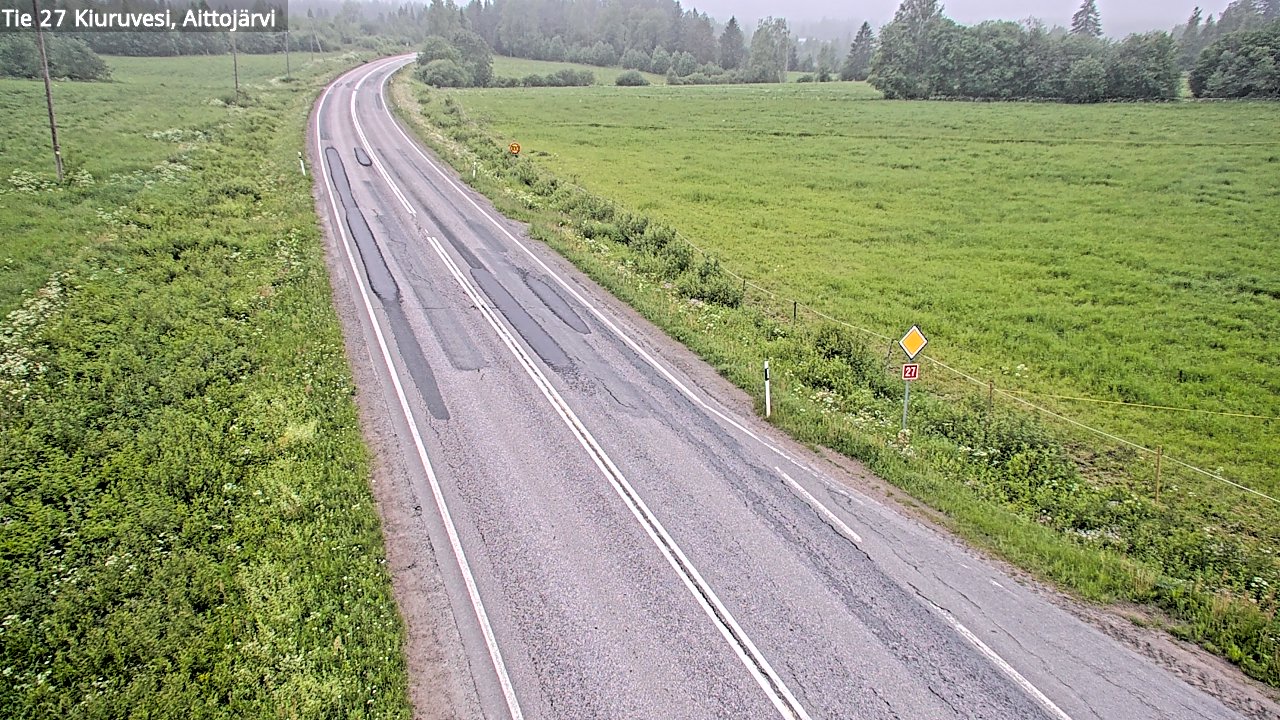 Kelikamerat Kuva Tie 27 Kiuruvesi, Aittojärvi, Kiuruvesi, Pohjois-Savo