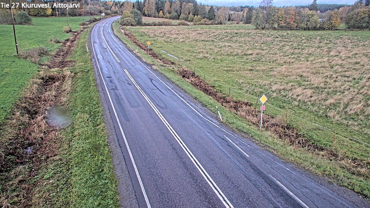 Weather Camera Image Road 27 Kiuruvesi, Aittojärvi, Kiuruvesi, Pohjois-Savo