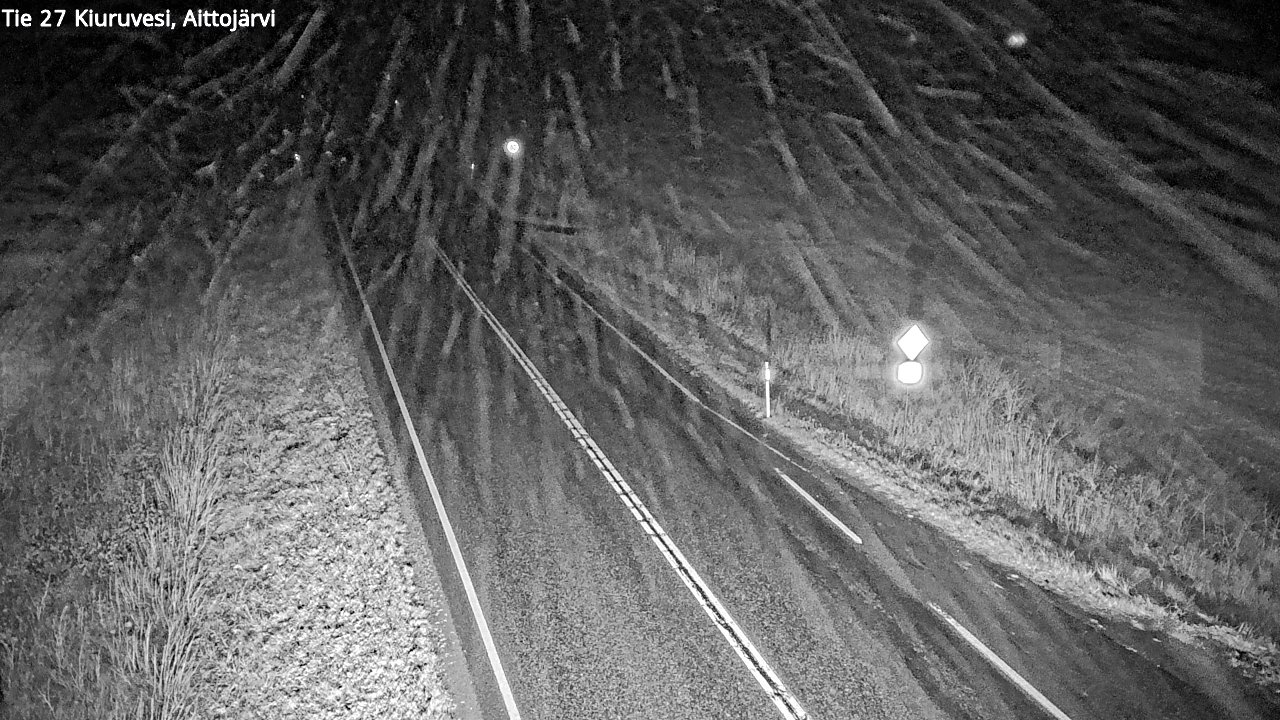 Weather Camera Image Road 27 Kiuruvesi, Aittojärvi, Kiuruvesi, Pohjois-Savo