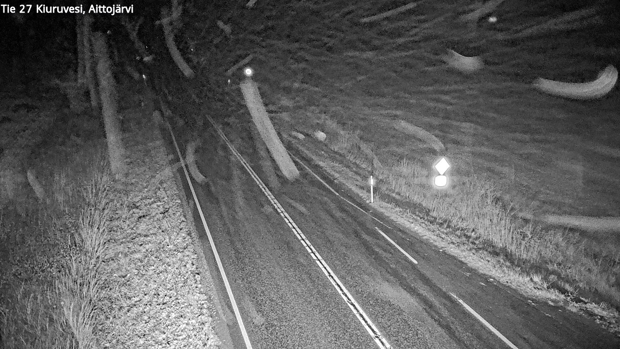 Weather Camera Image Road 27 Kiuruvesi, Aittojärvi, Kiuruvesi, Pohjois-Savo