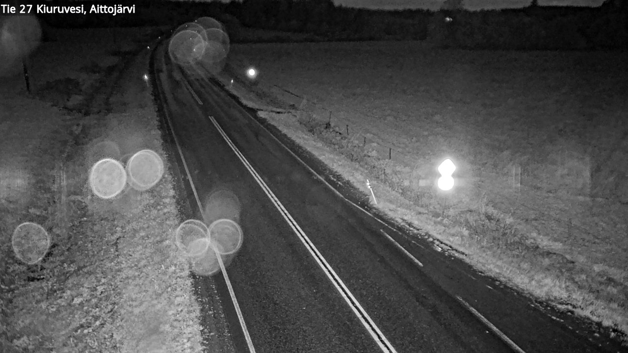 Weather Camera Image Road 27 Kiuruvesi, Aittojärvi, Kiuruvesi, Pohjois-Savo