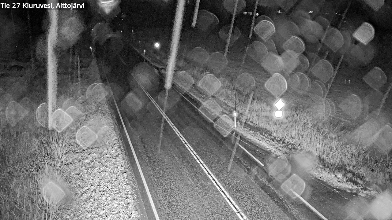 Weather Camera Image Väg 27 Kiuruvesi, Aittojärvi, Kiuruvesi, Pohjois-Savo