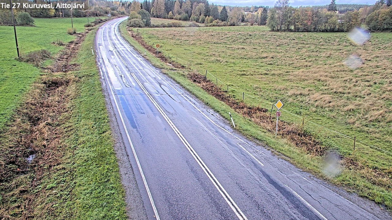 Weather Camera Image Road 27 Kiuruvesi, Aittojärvi, Kiuruvesi, Pohjois-Savo