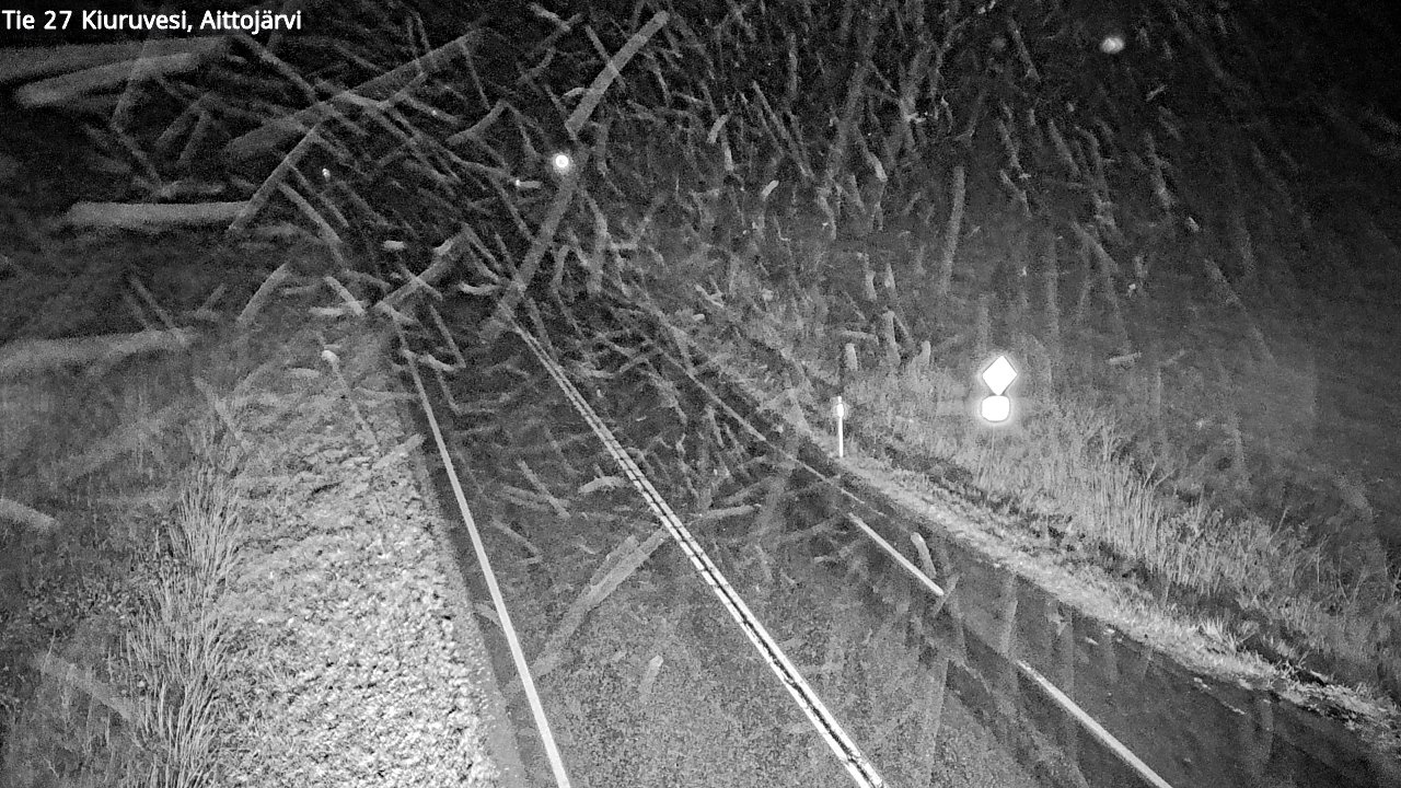 Weather Camera Image Road 27 Kiuruvesi, Aittojärvi, Kiuruvesi, Pohjois-Savo