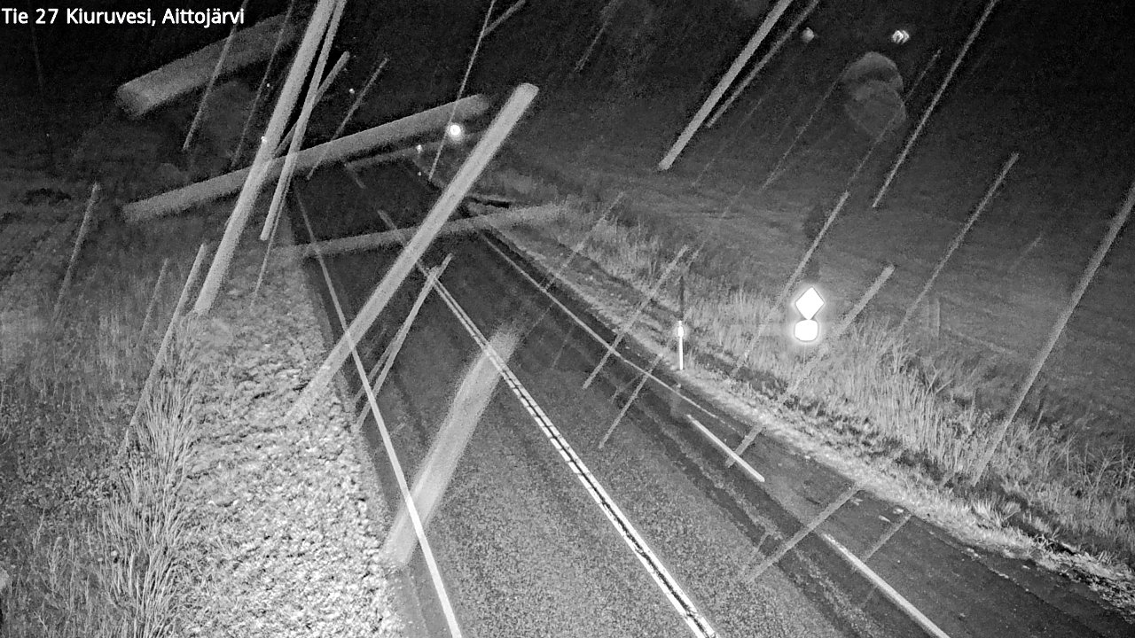 Weather Camera Image Road 27 Kiuruvesi, Aittojärvi, Kiuruvesi, Pohjois-Savo