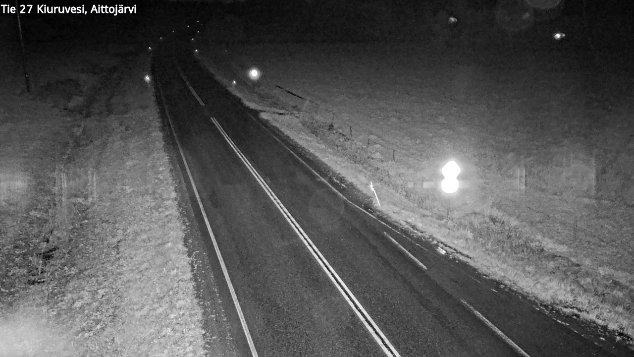 Weather Camera Image Road 27 Kiuruvesi, Aittojärvi, Kiuruvesi, Pohjois-Savo