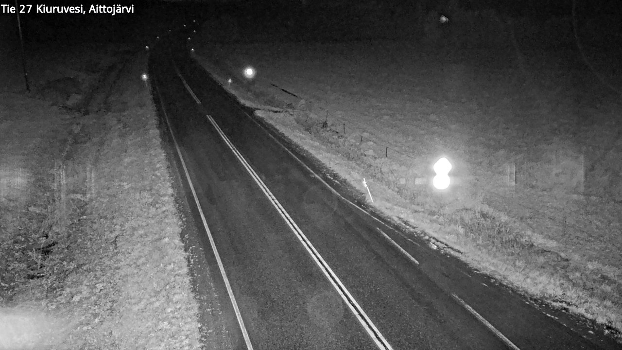 Weather Camera Image Road 27 Kiuruvesi, Aittojärvi, Kiuruvesi, Pohjois-Savo