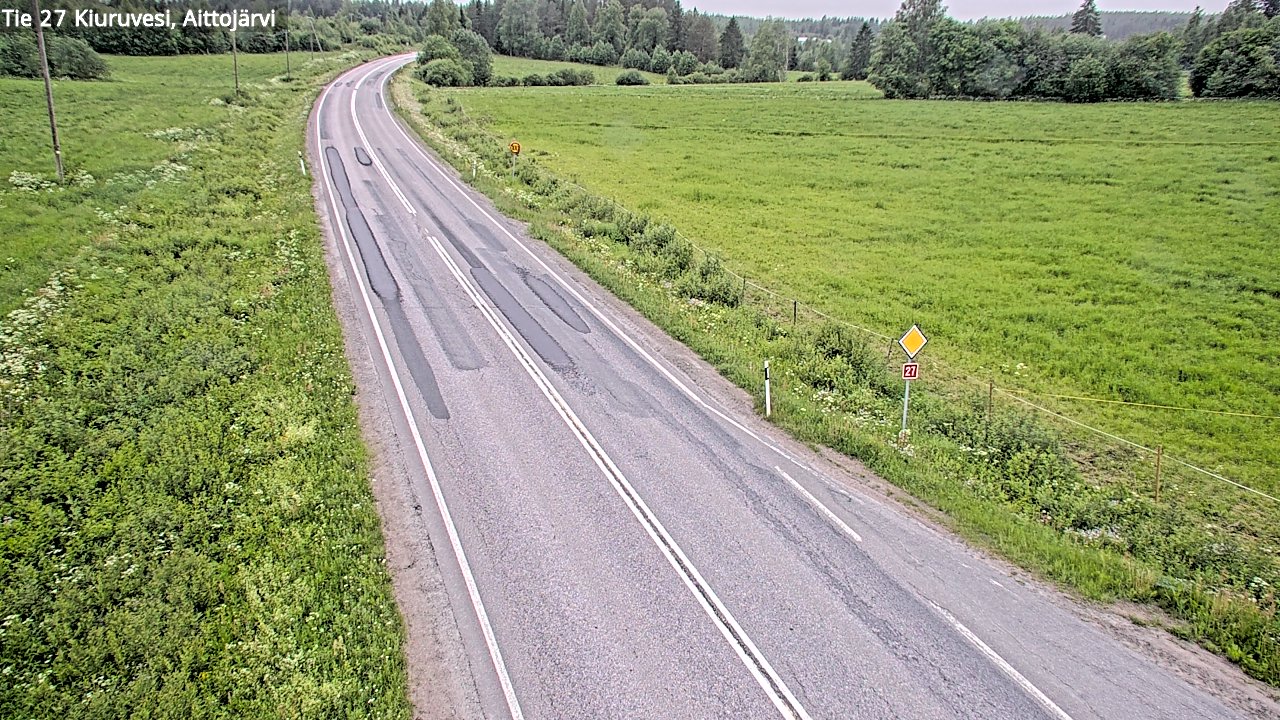 Kelikamerat Kuva Tie 27 Kiuruvesi, Aittojärvi, Kiuruvesi, Pohjois-Savo